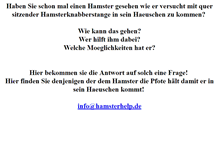Tablet Screenshot of hamsterhelp.com